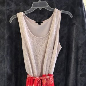 Maxi belted summer dress